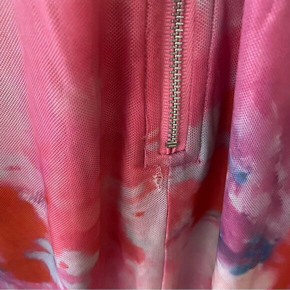 BARDOT Lena corset Mesh Midi Dress In Wildflower print bodycon Revolve XL 10 - Picture 10 of 16